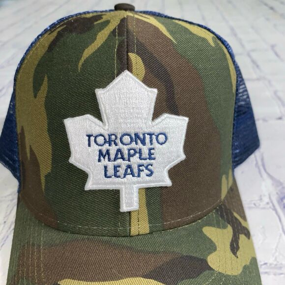 Reebok NHL Cap Hat Unisex Snapback Camo Toronto Maple Leafs Embroidered Logo - Picture 2 of 11